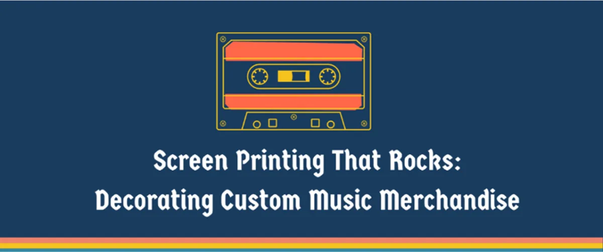 Serigrafía que rockea: decoración de mercancía musical personalizada