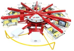 automatic screen printing machine vector