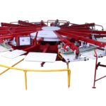 automatic screen printing machine vector