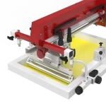 Roller Squeegee installed in the print carriage of an automatic press