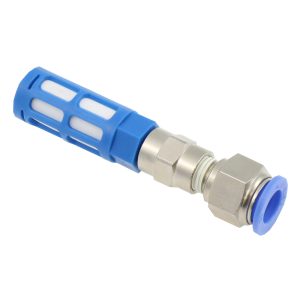 Muffler 128-RFU-438-18, industrial exhaust silencer designed to reduce noise and vibration in pneumatic and hydraulic systems