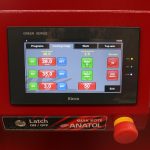 Anatol's Quik-Kote mini automatic emulsion coating machine provides uniform stencil coverage for improved print quality.