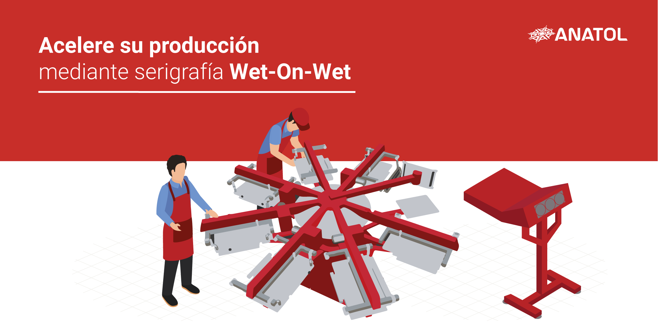 Acelere su producción mediante serigrafía Wet-On-Wet
